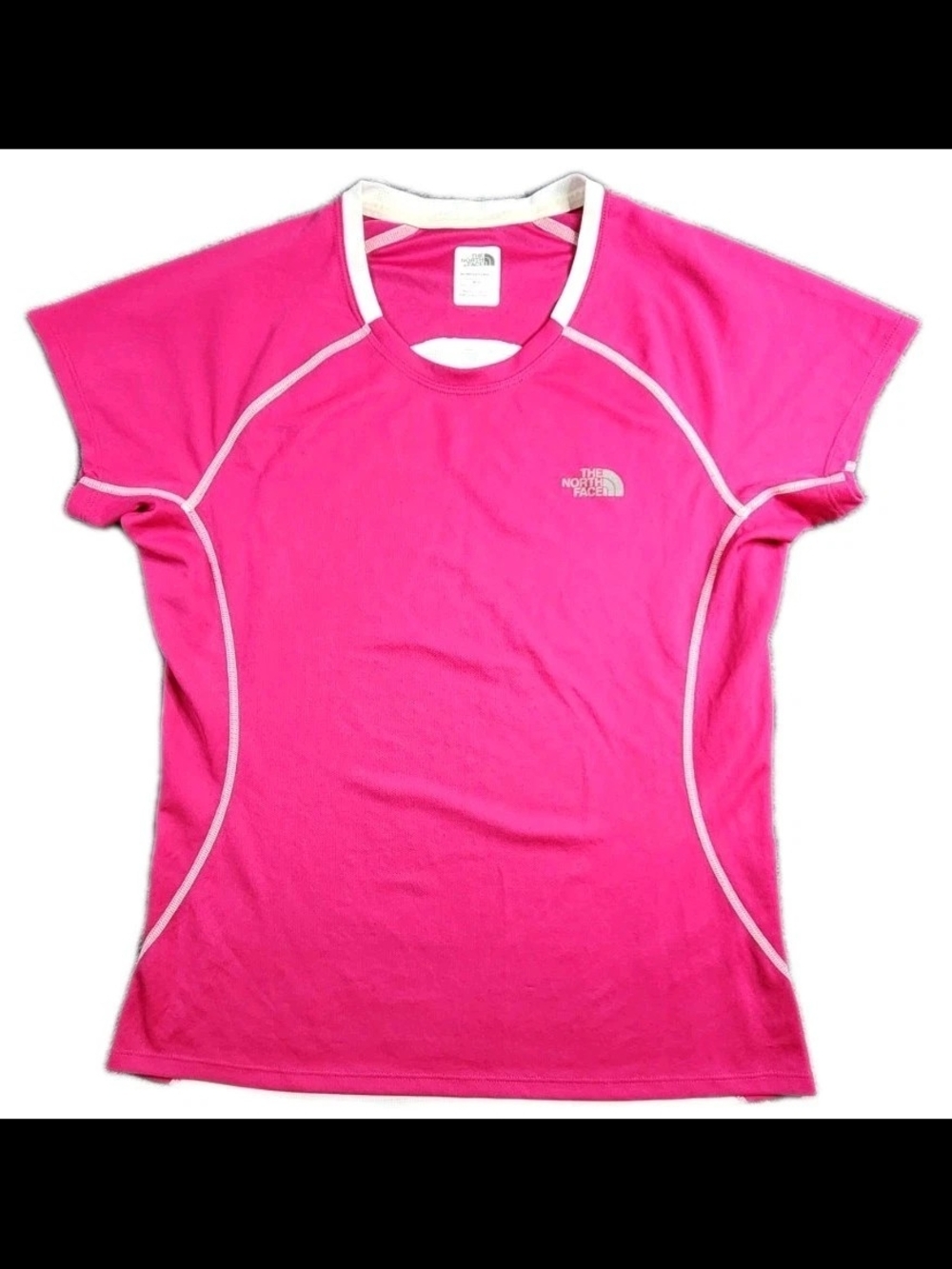 The North Face Shirt Women Medium Pink Flash Dry 100% Polyester Crew Neck
